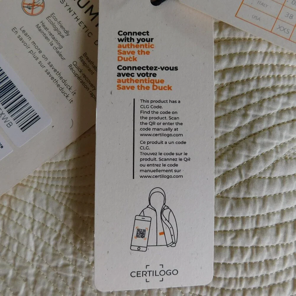 NWT Save The Duck Iris NLA Carly style navy Plumtech vegan down puffer jacket M - Picture 7 of 16